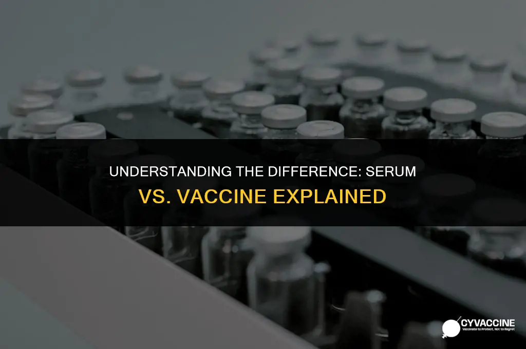 is serum the same is vaccine