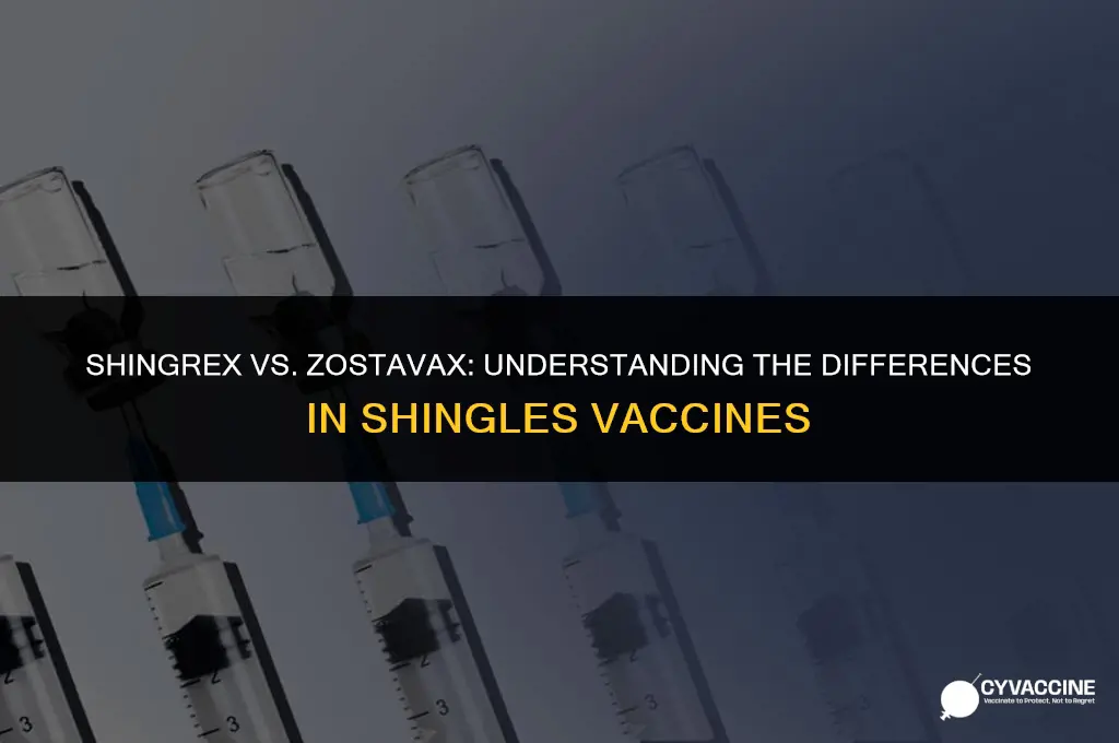 is shingrex vaccine same as zostavax