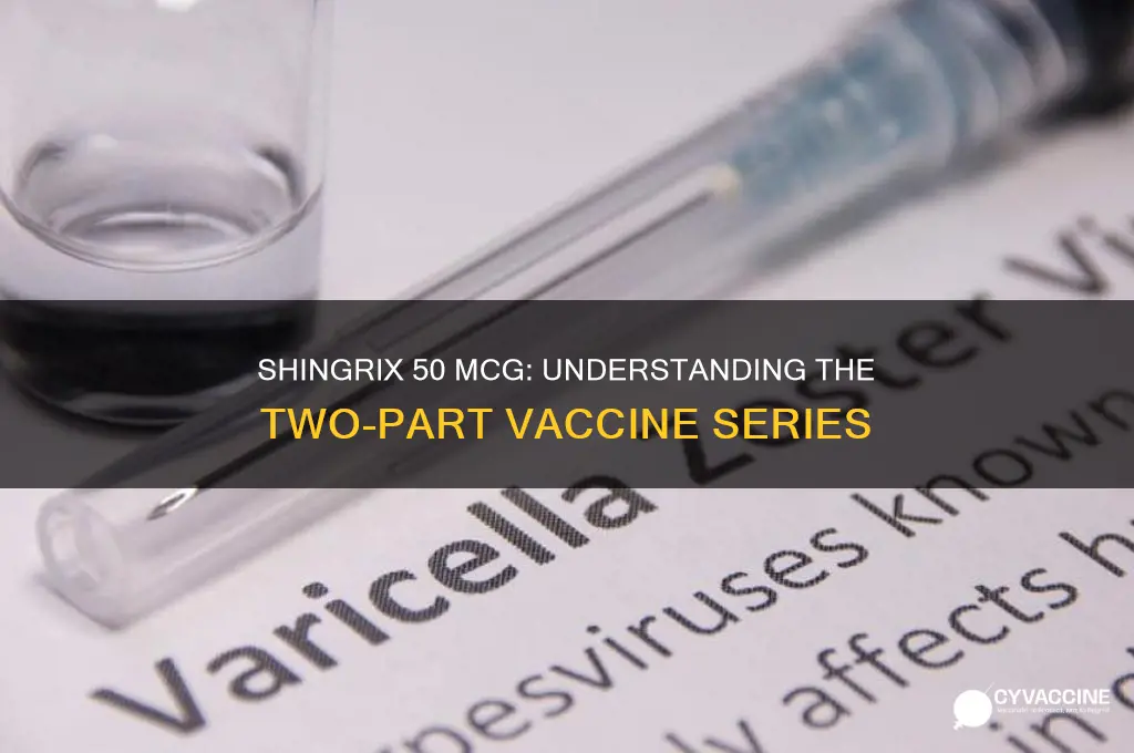 is shingrix 50 mcg a two part vaccine