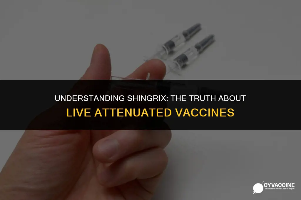 is shingrix a live attenuated vaccine
