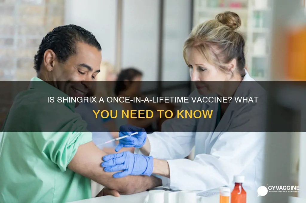 is shingrix a once in a lifetime vaccine
