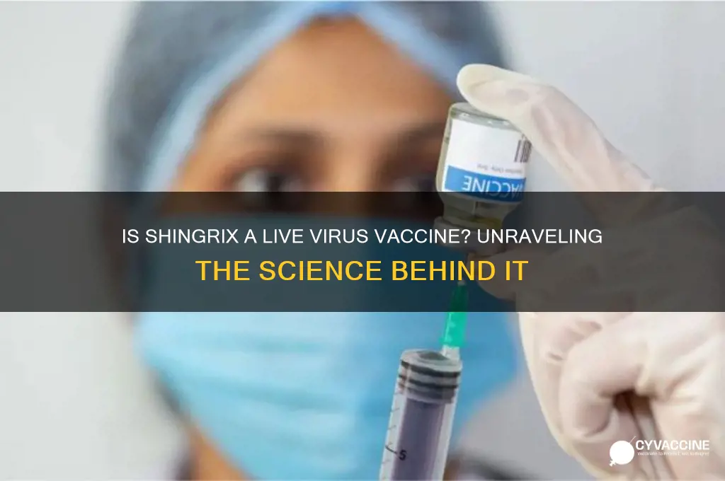 is shingrix vaccine based on a live virus