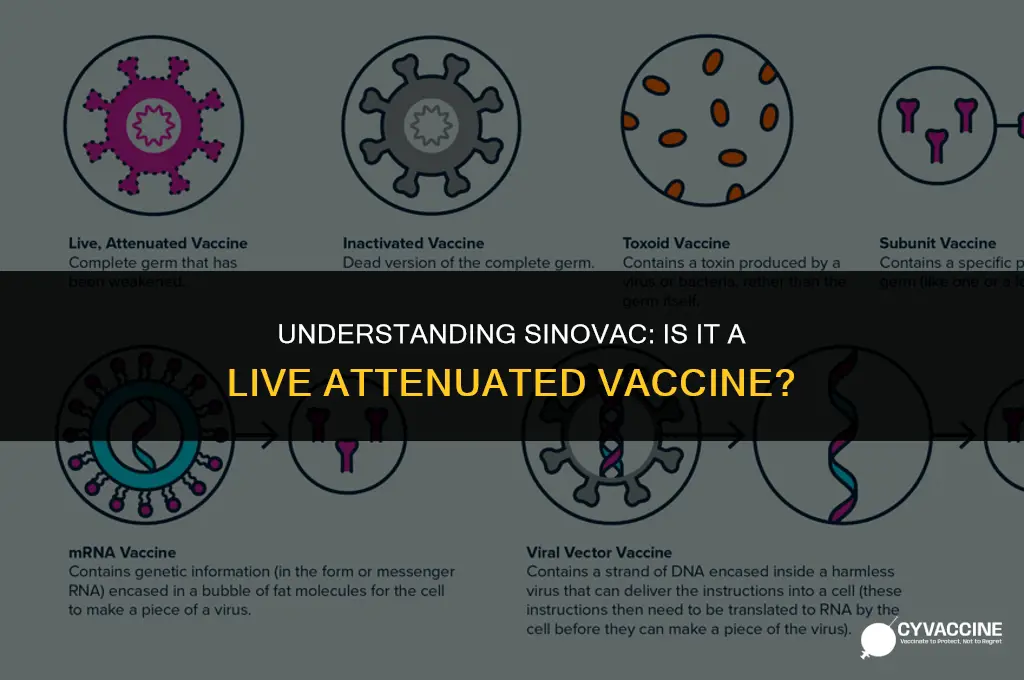 is sinovac a live attenuated vaccine