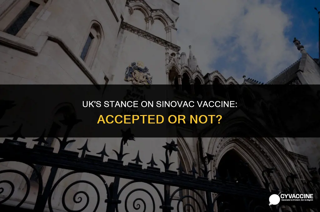 is sinovac vaccine accepted in uk