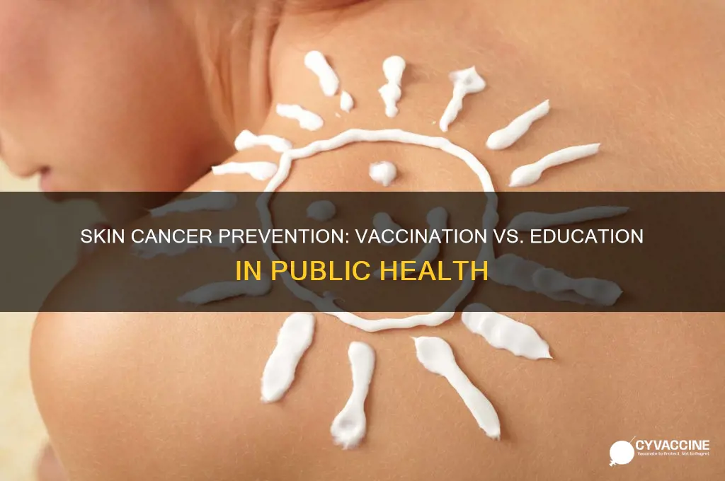 is skin cancer public health a vaccination or an education