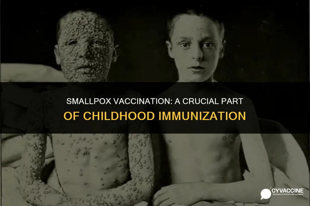 is smallpox a routine childhood vaccine