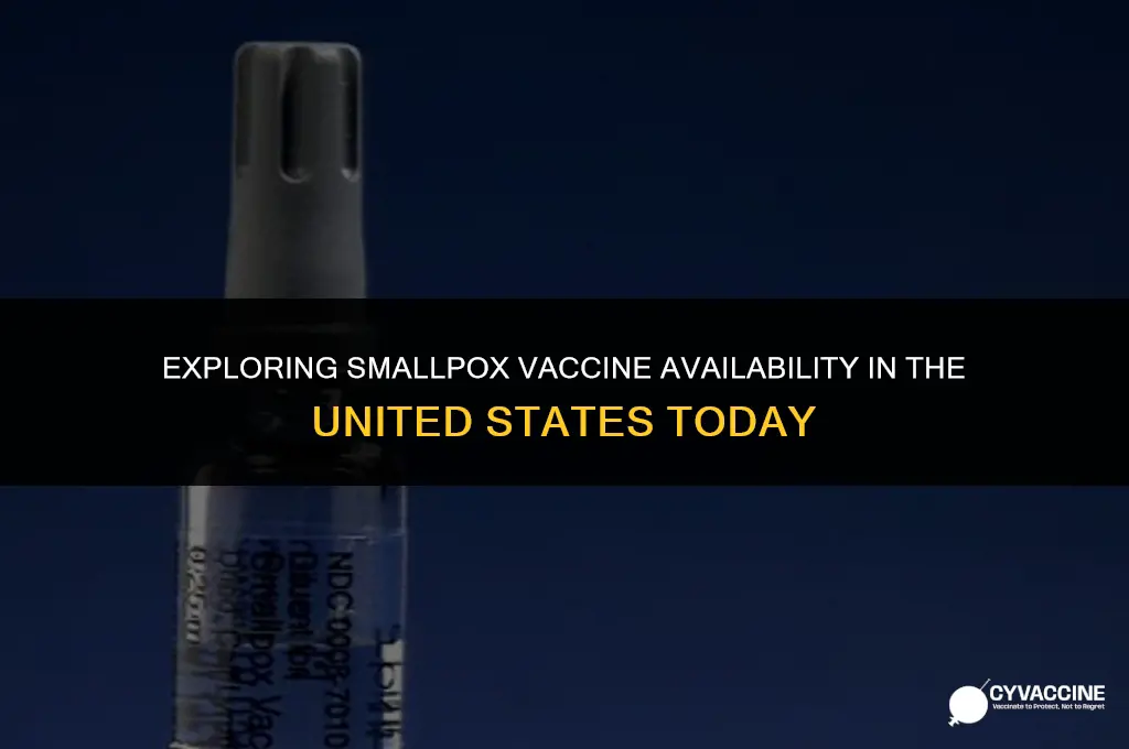 is smallpox vaccine available in us
