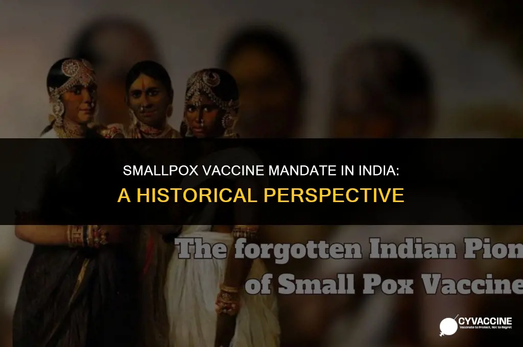 is smallpox vaccine mandatory in india