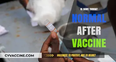 Is a Sore Throat Normal After Getting Vaccinated?