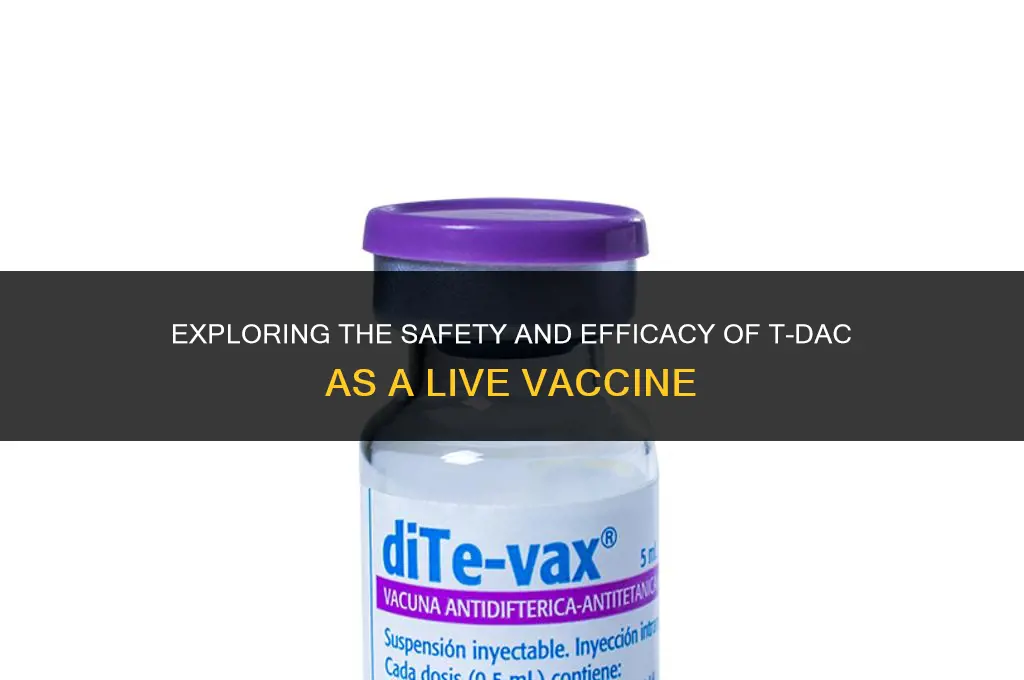 is t-dac a live vaccine
