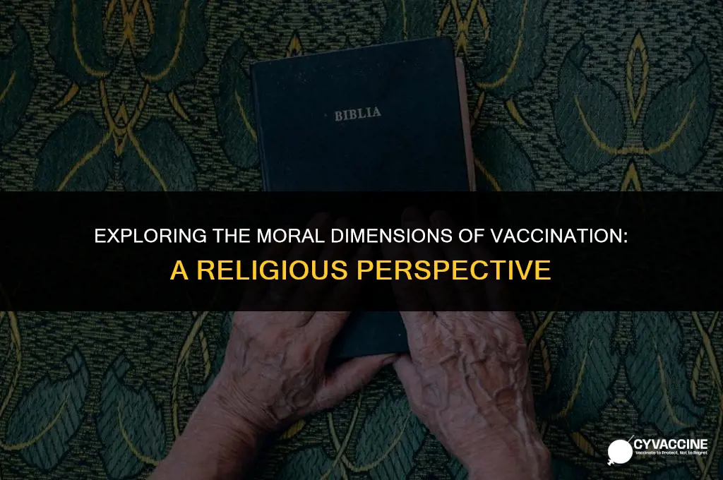 is taking a vaccine a sin