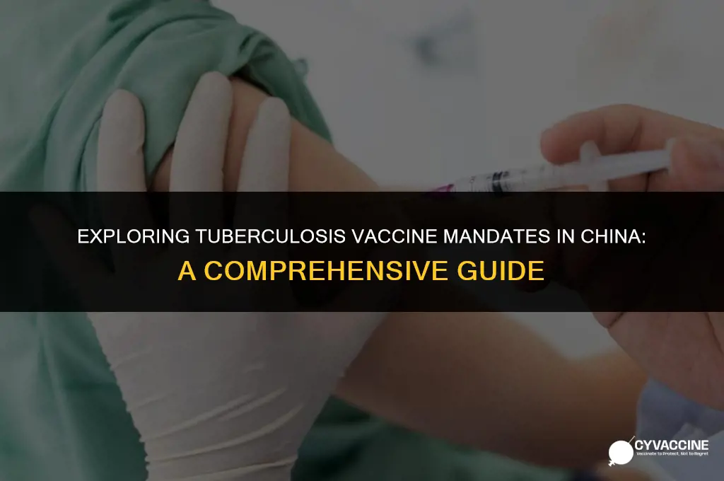 is tb vaccine mandatory in china