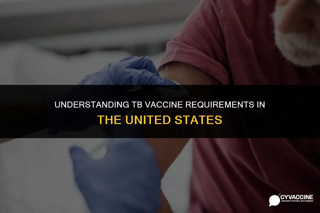 is tb vaccine mandatory in us