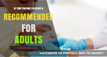 Is Tdap Vaccine a Category A Recommendation for Adults?