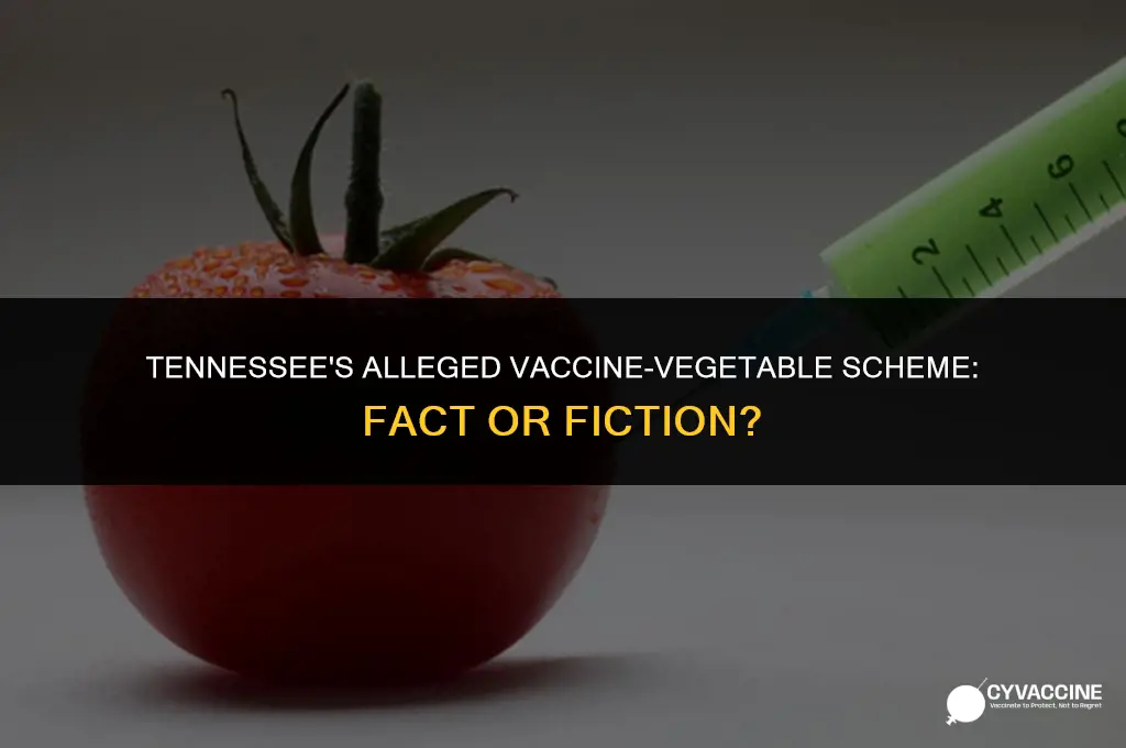 is tennessee putting vaccines in vegetables