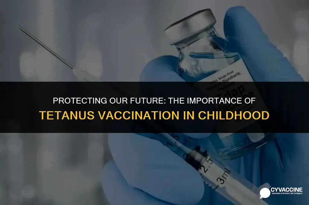is tetanus a standard childhood vaccine
