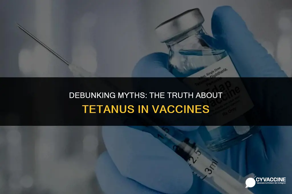 is tetanus in the tetanus vaccine