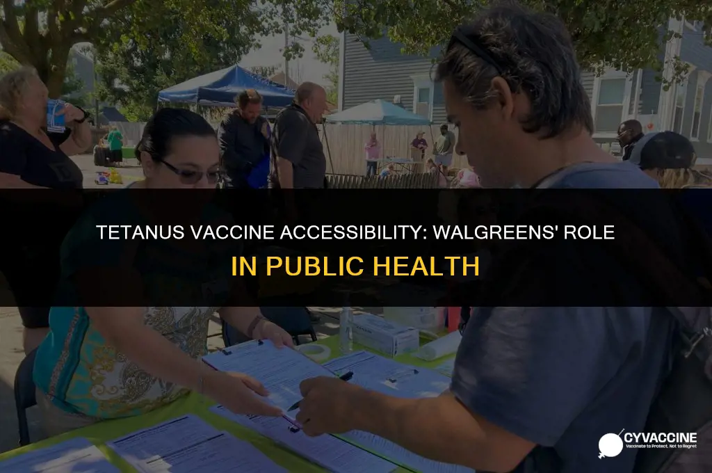 is tetanus vaccine available in walgreens