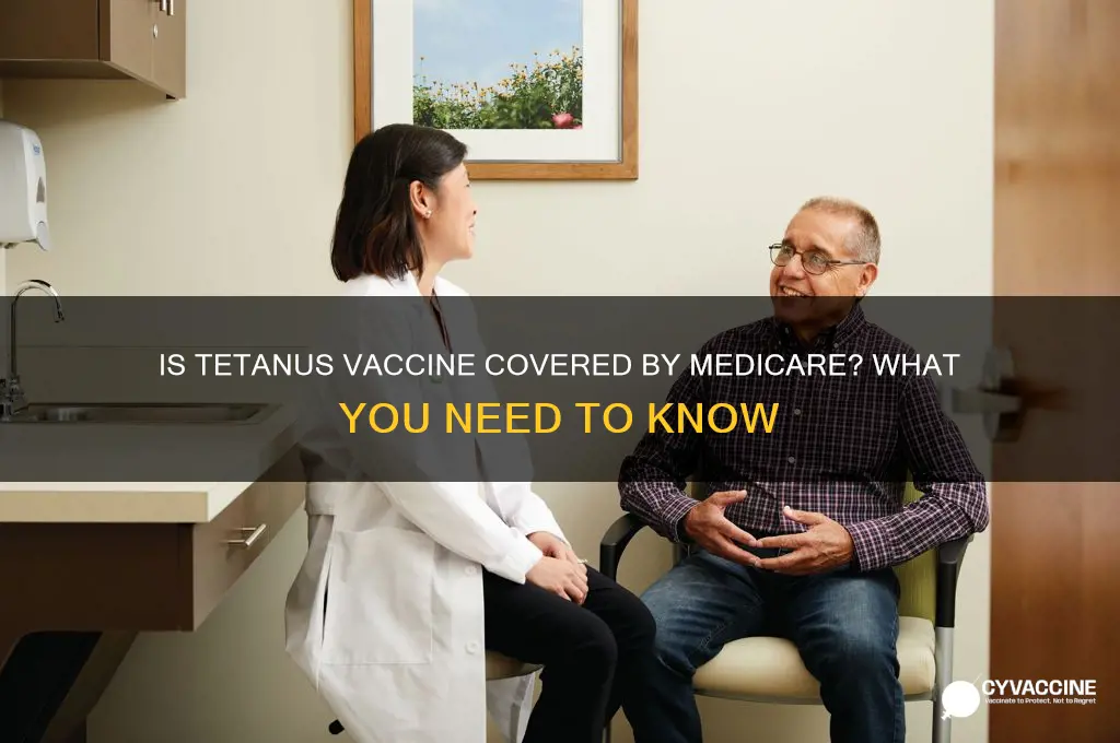 is tetanus vaccine covered by medicare