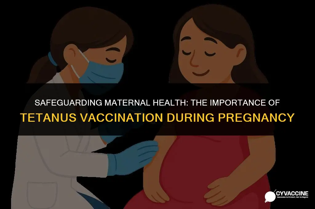 is tetanus vaccine important during pregnancy