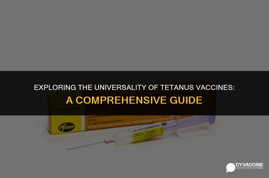 is the a generic tetanus vaccine