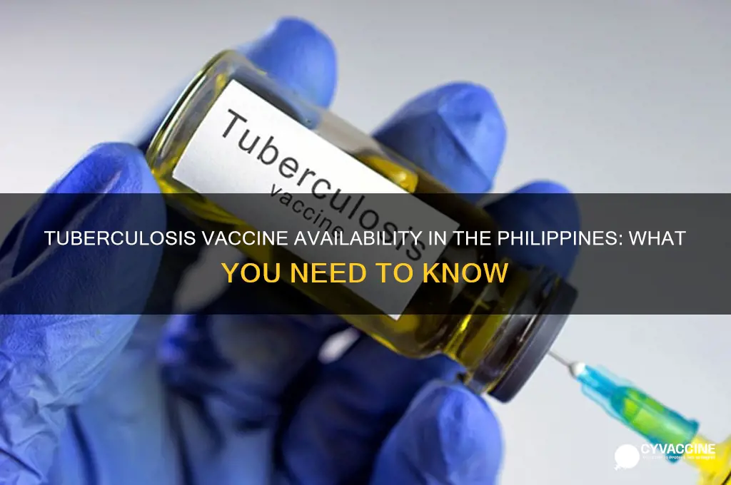 is the a vaccine for tuberculosis in philippines