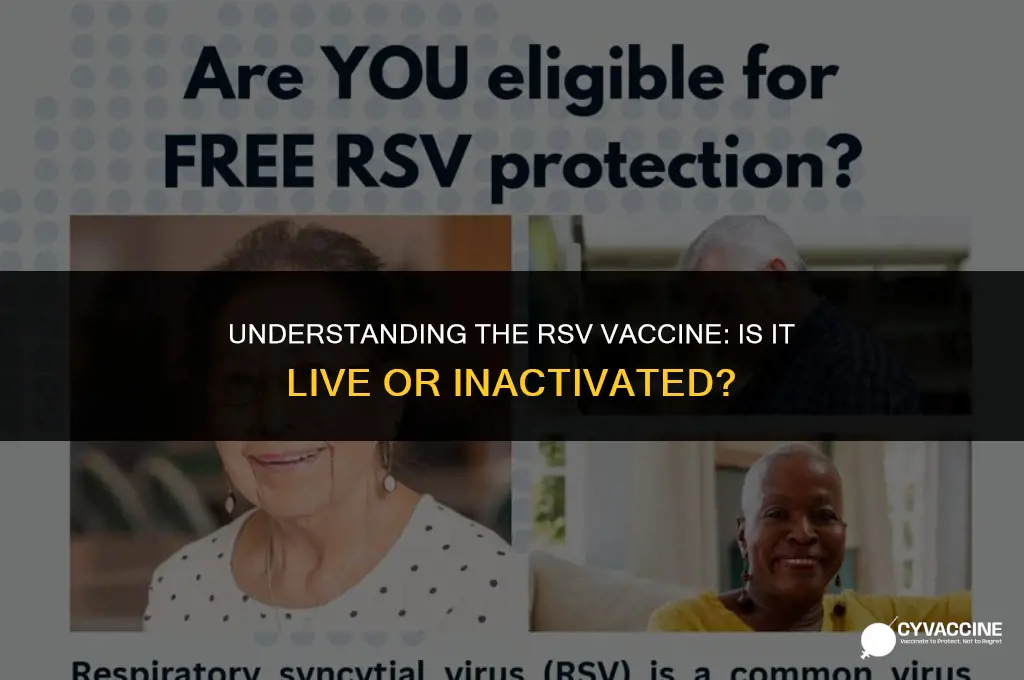 is the adult rsv vaccine live