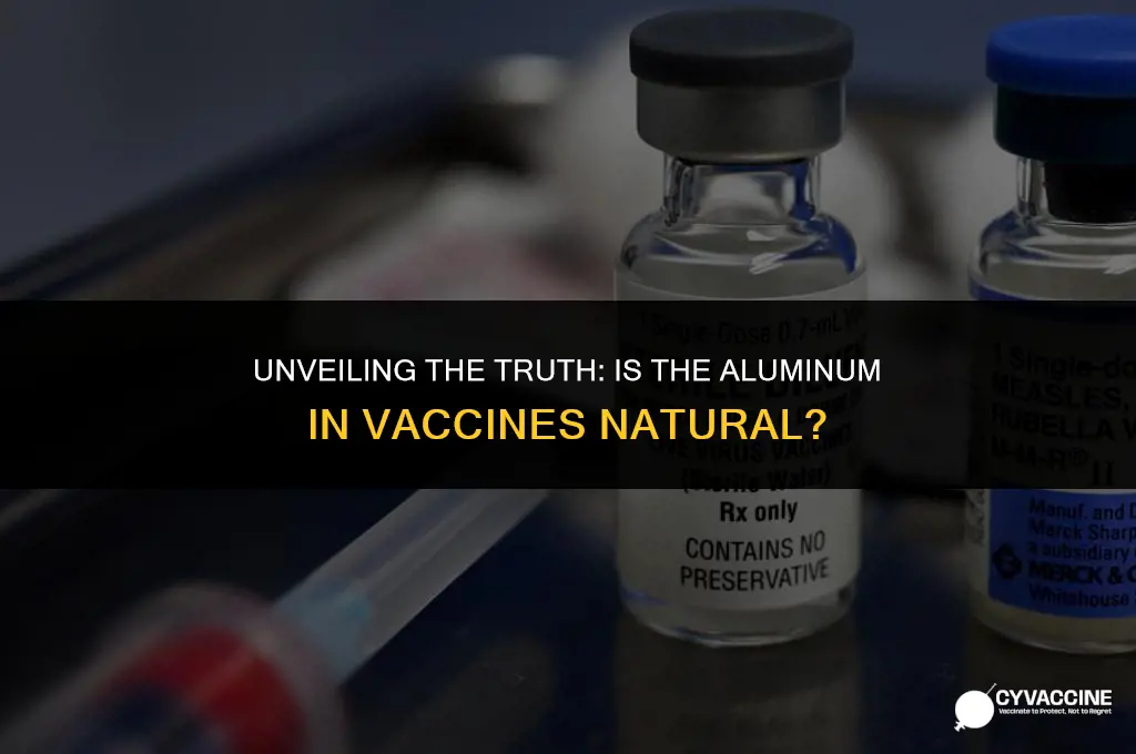 is the allumin in vaccines natural