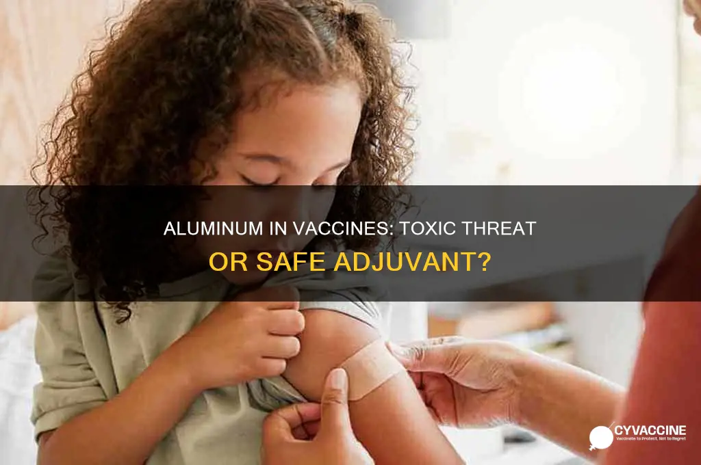 is the amount of aluminum in vaccines toxic