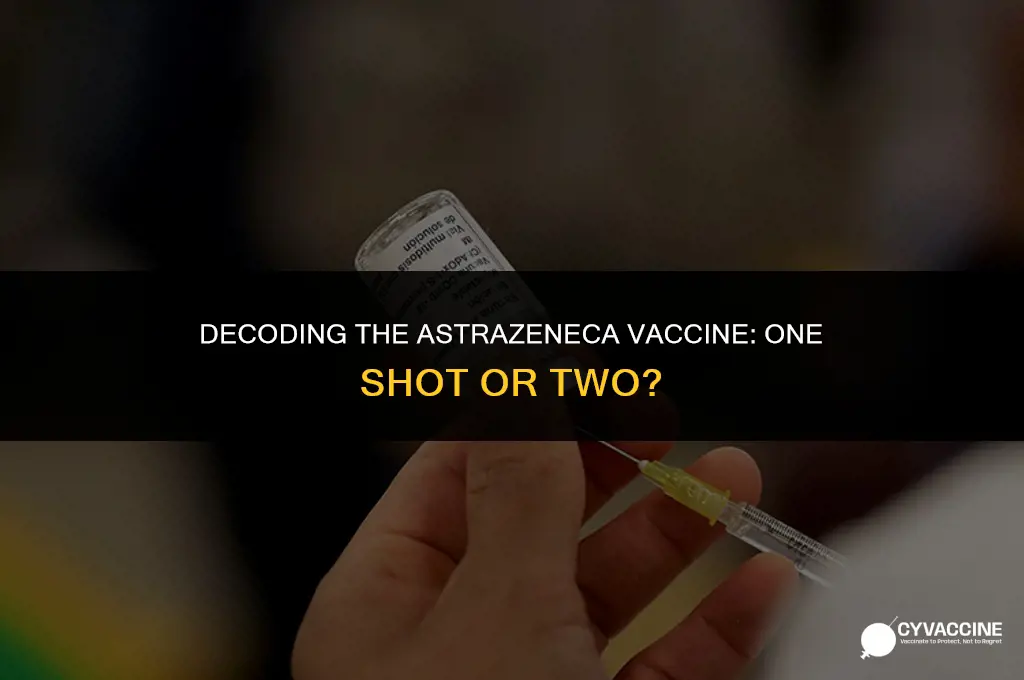 is the astrazeneca vaccine one shot
