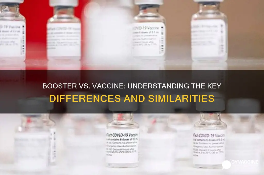 is the booster and the vaccine the same