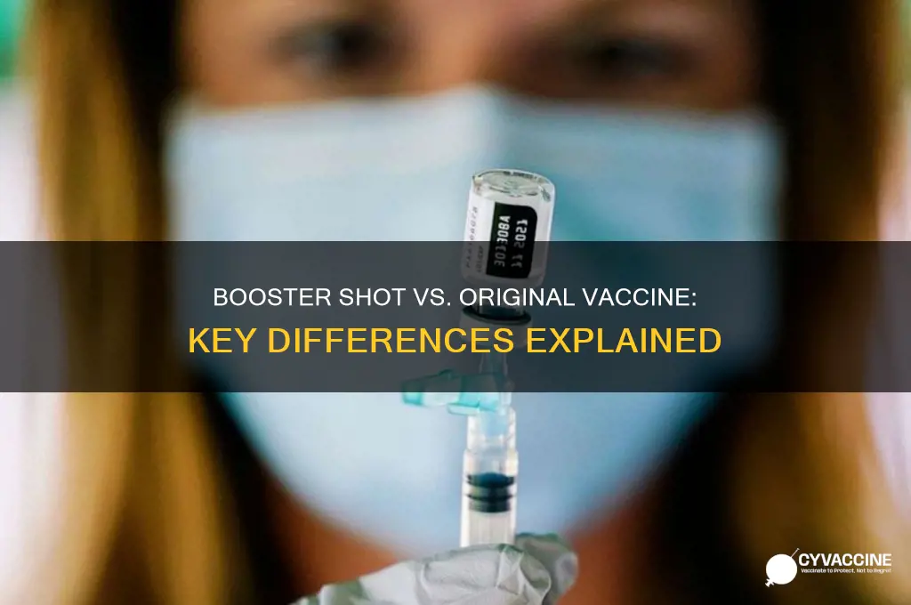 is the booster shot different than the original vaccine