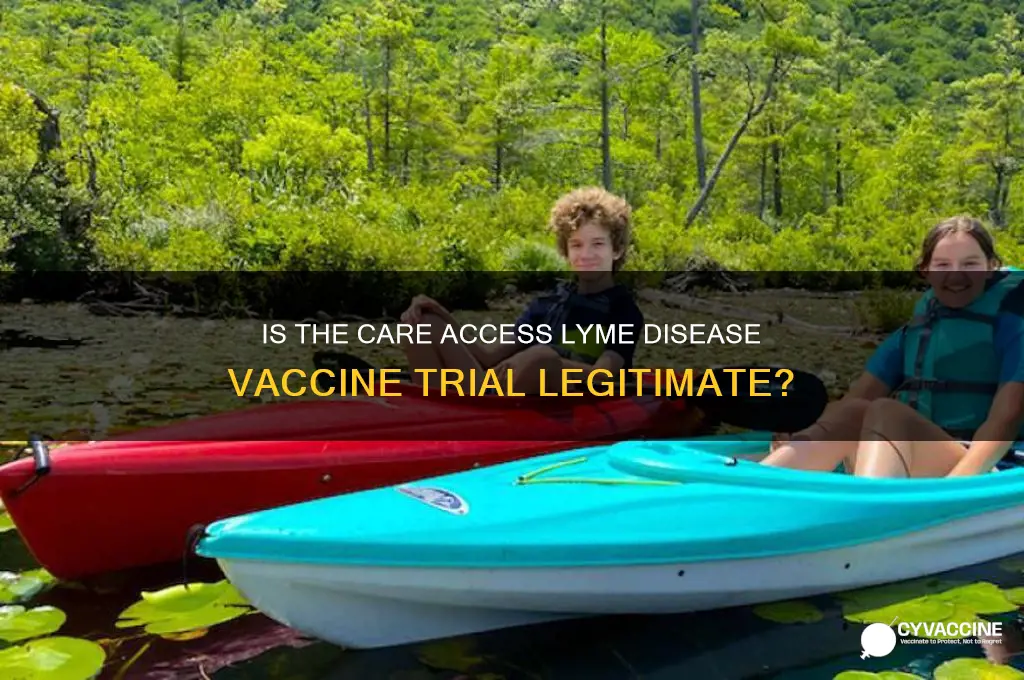 is the care access lyme disease vaccine trial legitimate