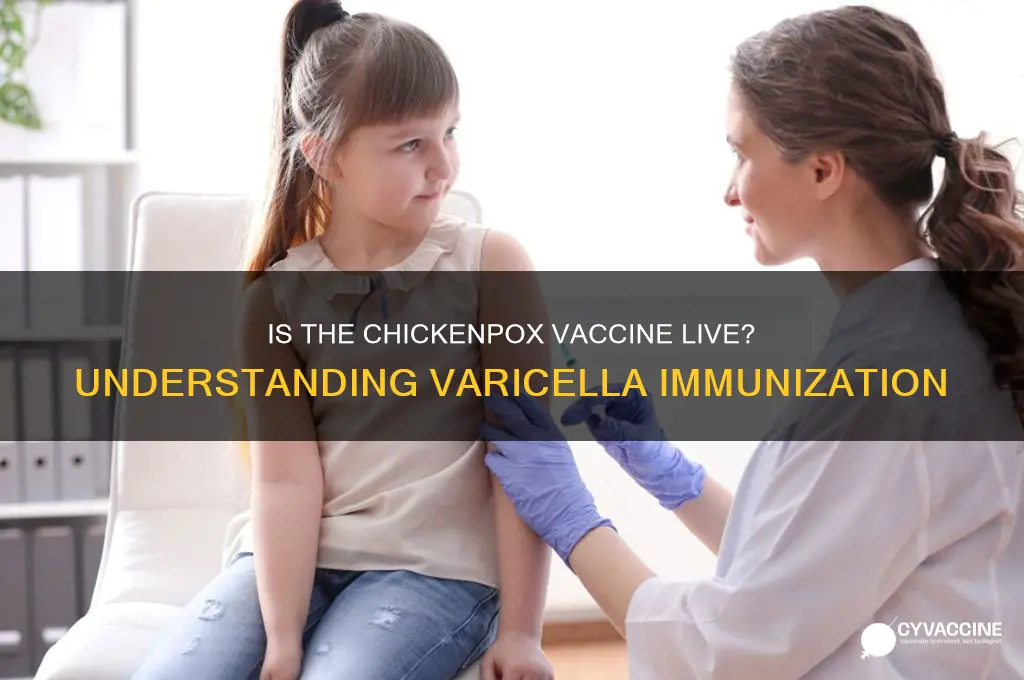 is the chicken pox vaccine live
