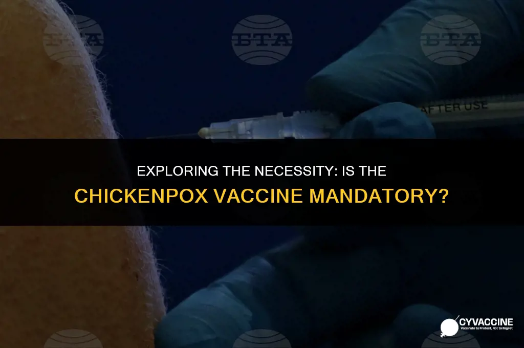 is the chicken pox vaccine madatory