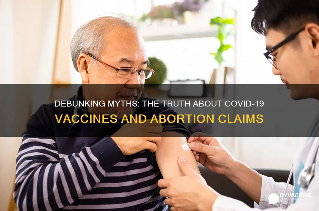 is the corona vaccine made from aborted babies