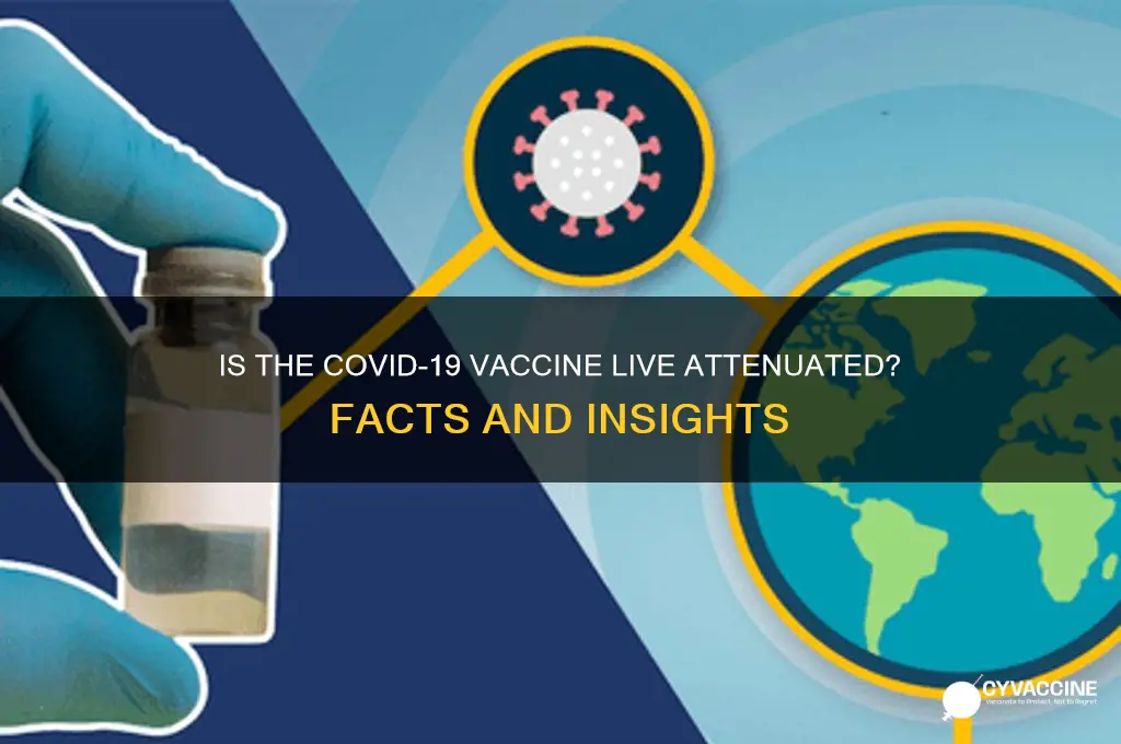 is the coronavirus vaccine a live attenuated vaccine
