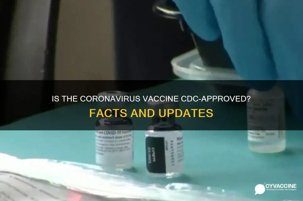 is the coronavirus vaccine approved by the cdc