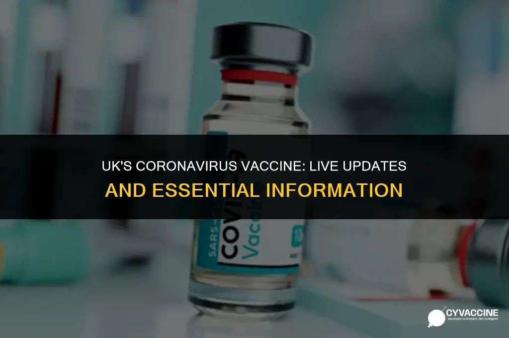 is the coronavirus vaccine live uk