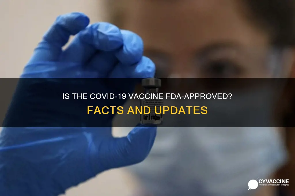 is the covid19 vaccine approved by the fda