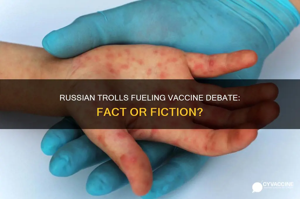 is the debat about vaccines from a russian troll