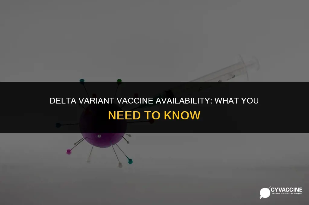 is the delta variant vaccine available