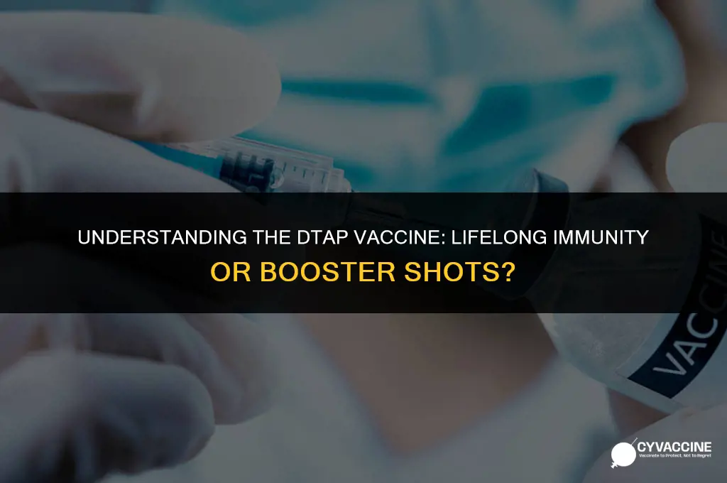 is the dtap a life vaccine
