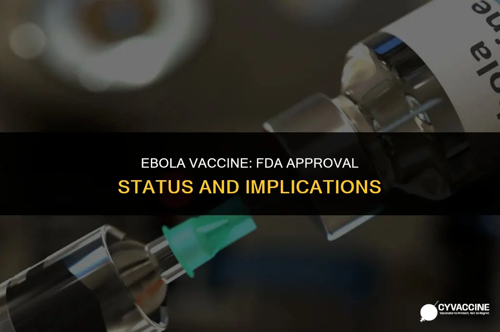 is the ebola vaccine fda approved