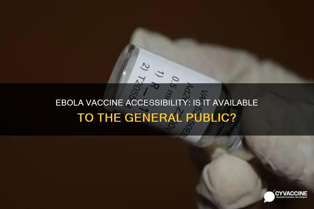 is the ebola vaccine open to the public