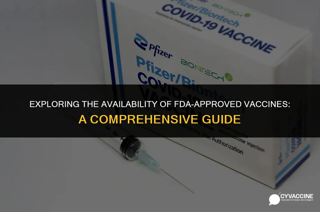 is the fda approved vaccine available