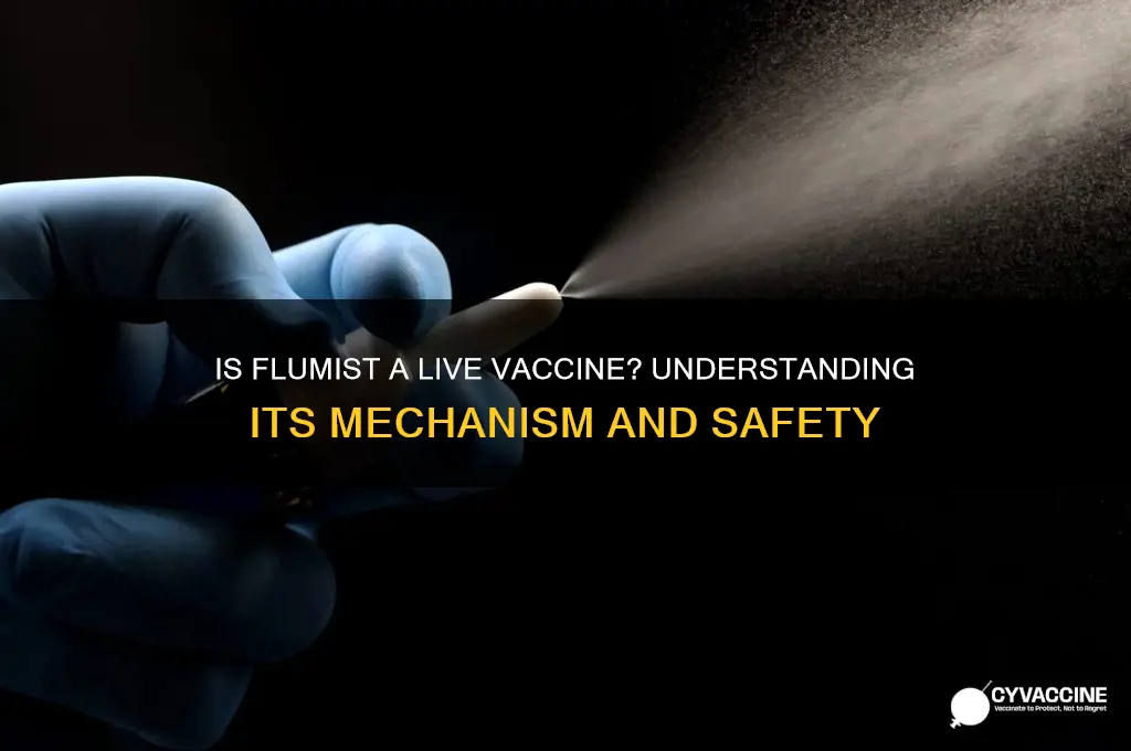 is the flumist a live vaccine