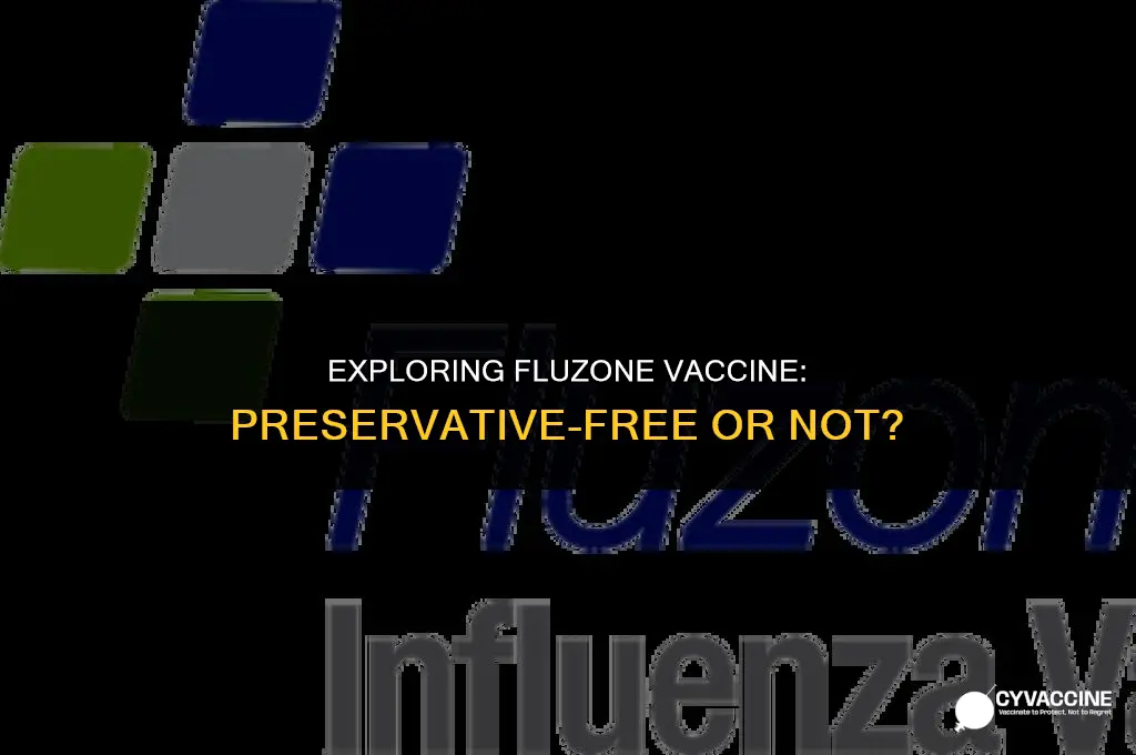 is the fluzone vaccine preservative free