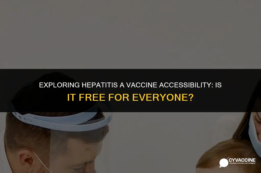 is the hep a vaccine free