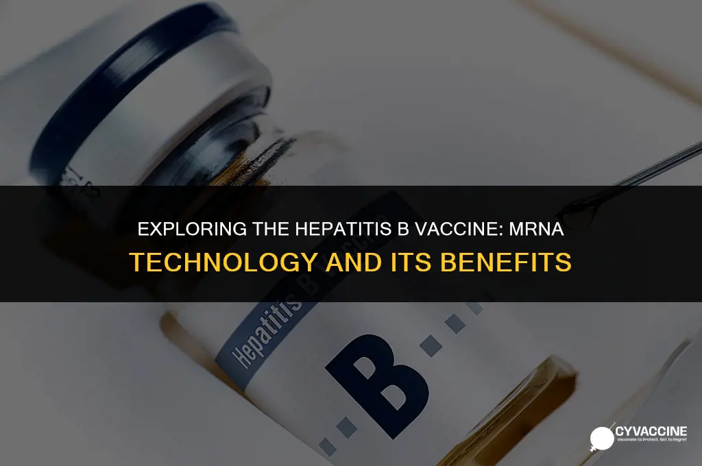 is the hep b vaccine mrna